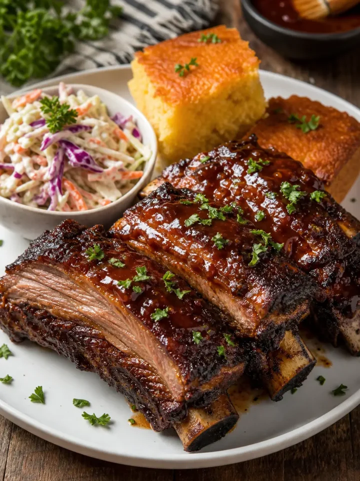 Oven-Baked BBQ Beef Ribs Recipe for Tender 1 Oven-Baked BBQ Beef Ribs finished dish