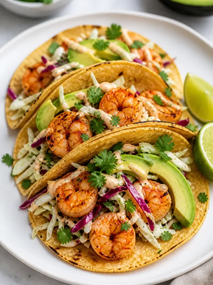 Shrimp Tacos Recipe for Easy Taco Night 1 Shrimp Tacos finished dish