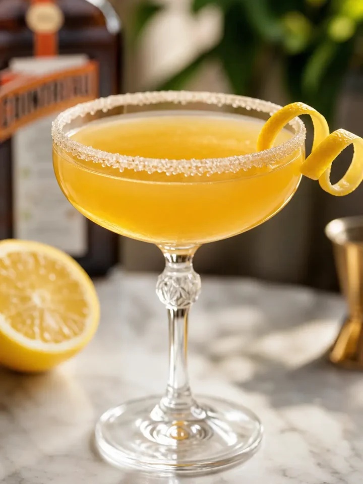 Sidecar Cocktail Recipe: Classic Cognac Citrus Drink 1 Sidecar Cocktail finished dish