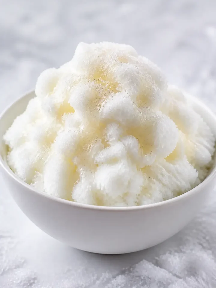 Snow Ice Cream Recipe - Easy 5-Minute Winter 1 Snow Ice Cream finished dish