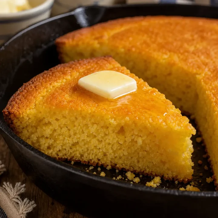 Southern Cornbread Recipe for a Crisp Skillet Crust