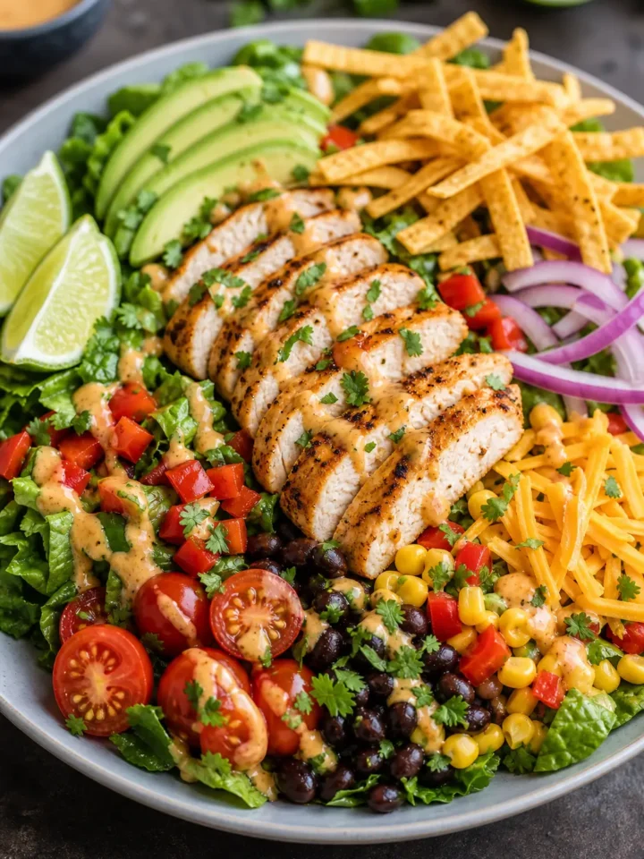 Southwest Chicken Salad finished dish