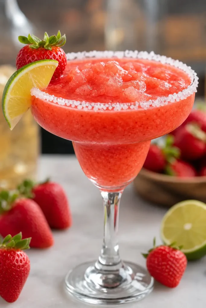Strawberry Margarita Recipe for Easy Summer Sipping 3 Strawberry Margarita finished dish