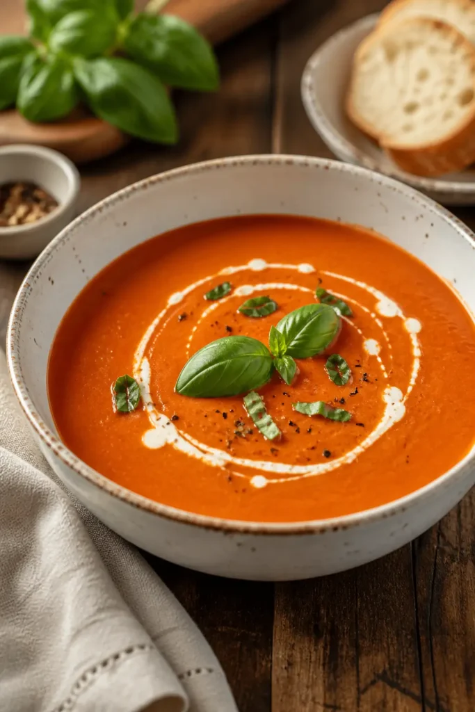 Creamy Tomato Bisque Recipe for Cozy Nights 3 Tomato Bisque finished dish