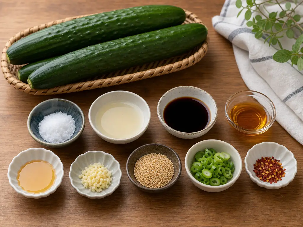 Asian Cucumber Salad Recipe | Crisp, Quick Side Dish 4 Asian Cucumber Salad ingredients