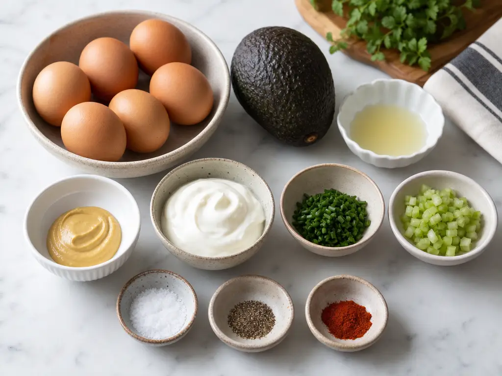 Avocado Egg Salad Recipe for a Quick Healthy Lunch 4 Avocado Egg Salad ingredients