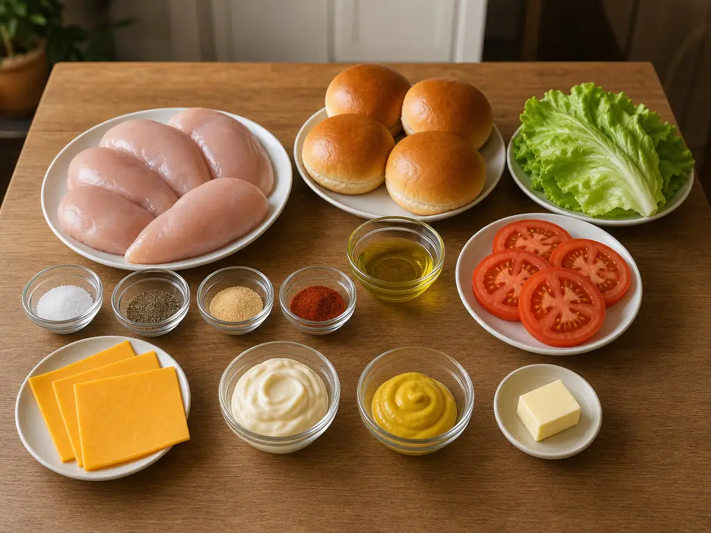 Chicken Sandwich Recipe for a Quick Lunch 4 Chicken Sandwich ingredients