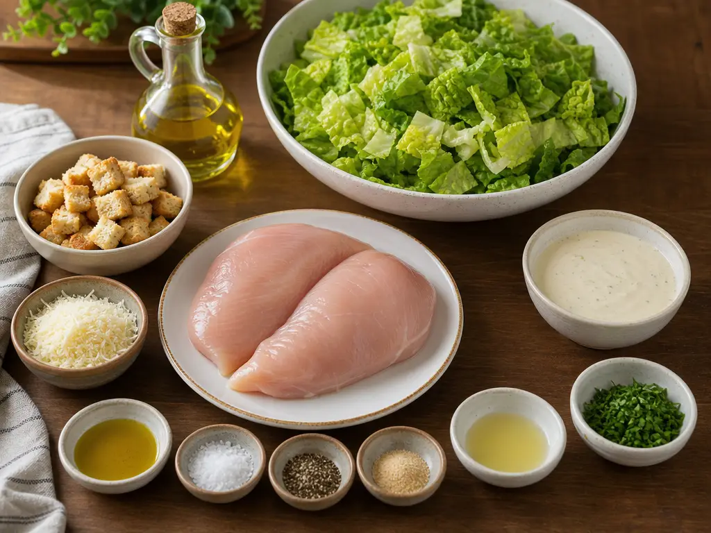 Grilled Chicken Caesar Salad Recipe | Easy Main Dish 4 Grilled Chicken Caesar Salad ingredients