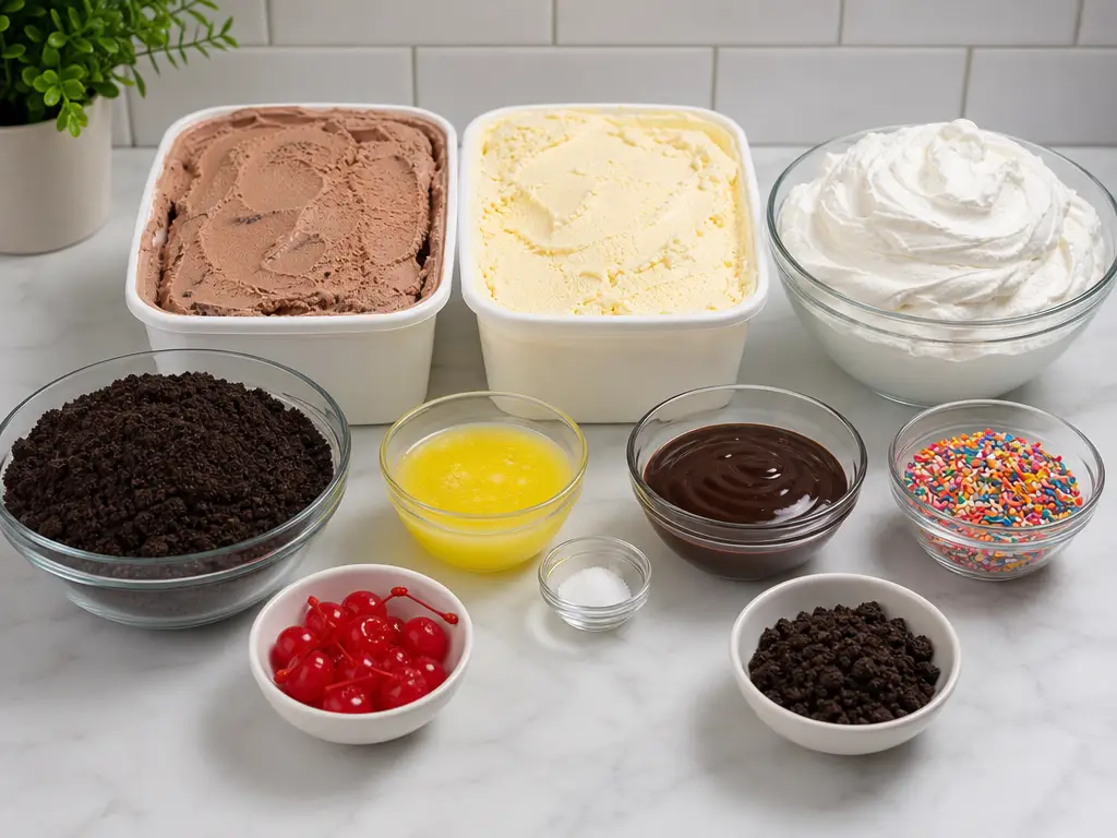 Ice Cream Cake Recipe for Easy Celebrations 4 Ice Cream Cake ingredients
