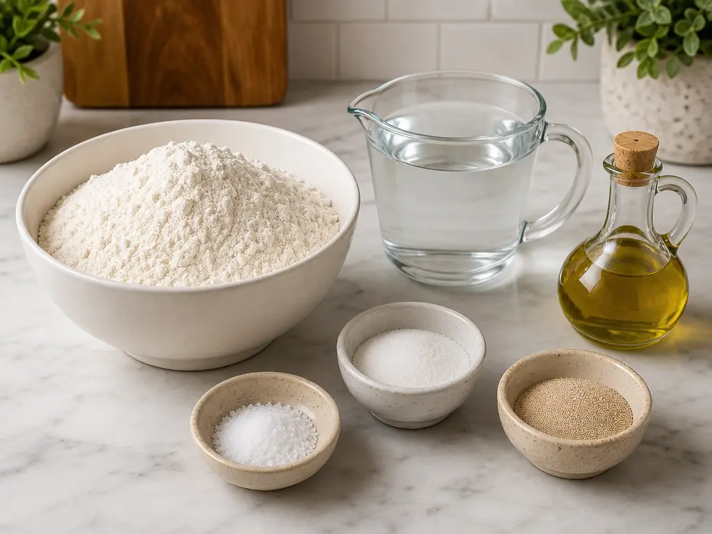 Pita Bread Recipe: Soft Homemade Middle Eastern Pita 4 Pita Bread ingredients