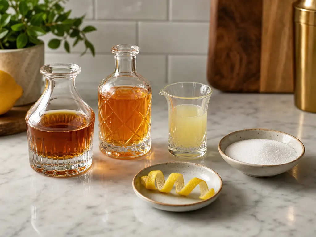 Sidecar Cocktail Recipe: Classic Cognac Citrus Drink 4 Sidecar Cocktail ingredients