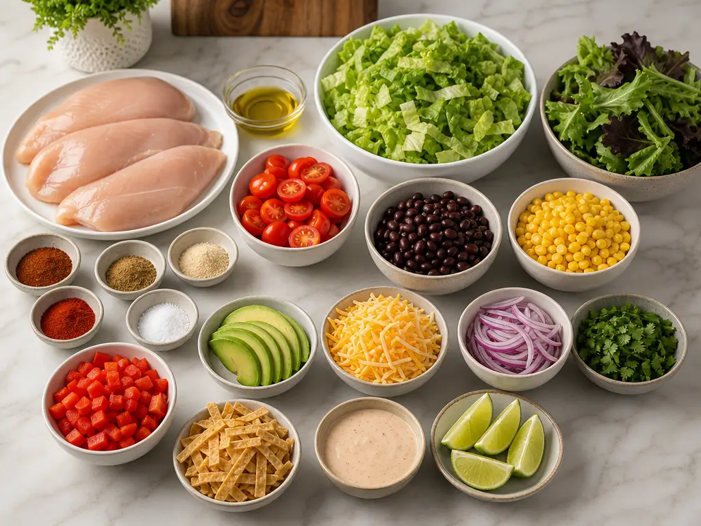 Southwest Chicken Salad with Fresh Zesty Flavor 4 Southwest Chicken Salad ingredients