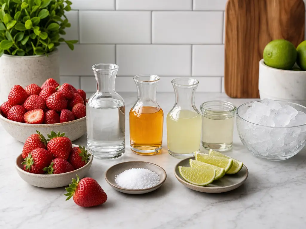 Strawberry Margarita Recipe for Easy Summer Sipping 4 Strawberry Margarita ingredients