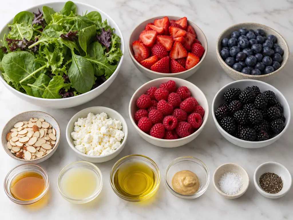Summer Berry Salad with Honey Dressing 4 Summer Berry Salad with Honey Dressing ingredients
