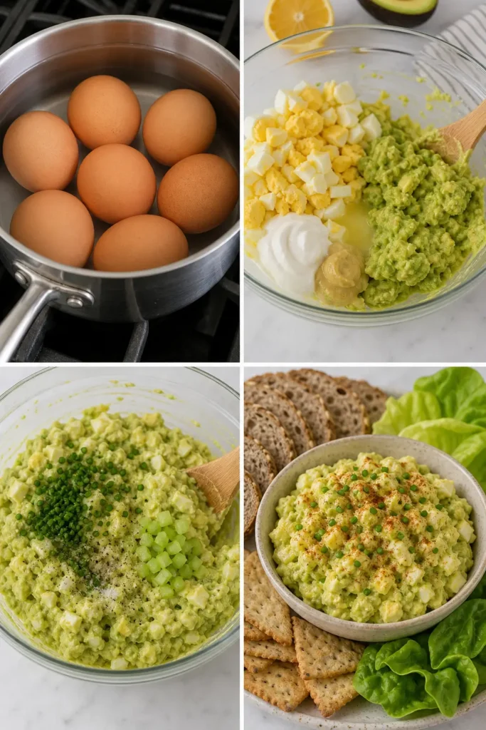 Avocado Egg Salad Recipe for a Quick Healthy Lunch 5 Avocado Egg Salad step by step instructions