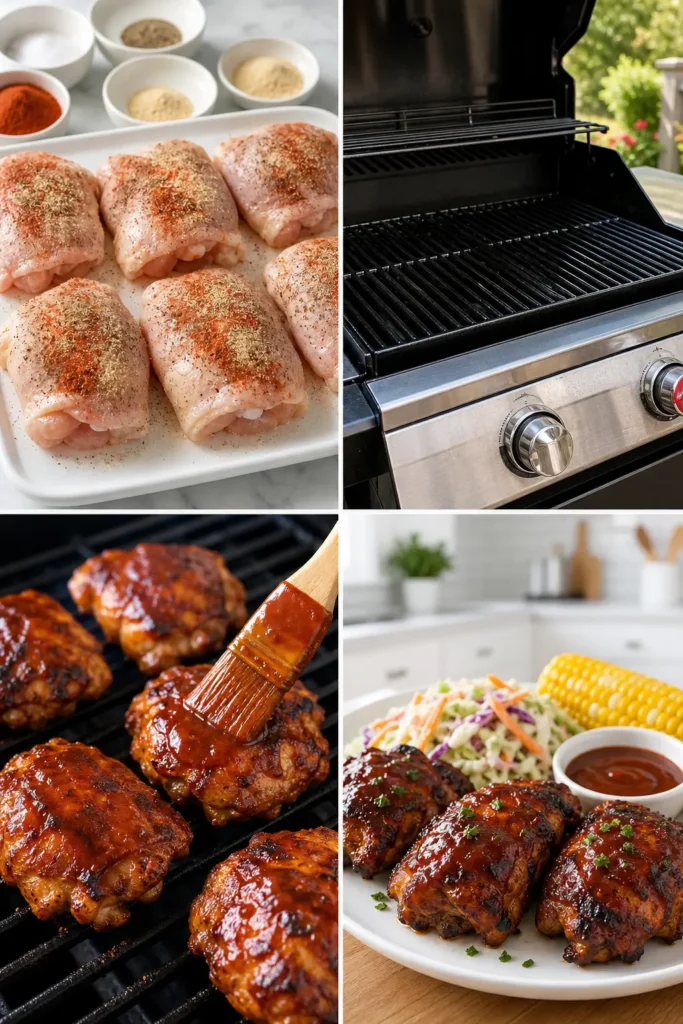 BBQ Chicken Recipe with Smoky-Sweet Glaze 5 BBQ Chicken step by step instructions