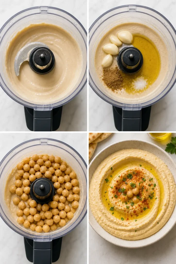 Classic Hummus Recipe: Smooth, Creamy, Easy Dip 5 Classic Hummus step by step instructions