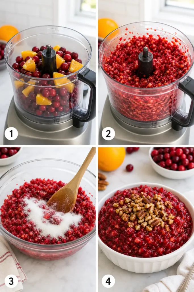 Cranberry Relish Recipe for Holiday Meals 5 Cranberry Relish step by step instructions