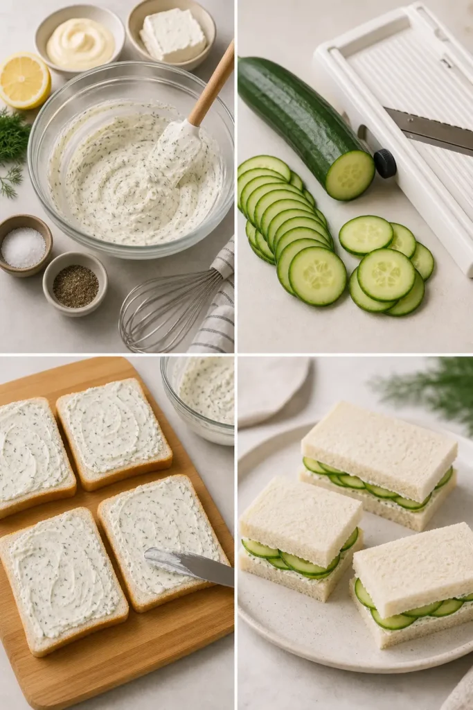 Cucumber Sandwich Recipe for Tea Time 5 Cucumber Sandwich step by step instructions