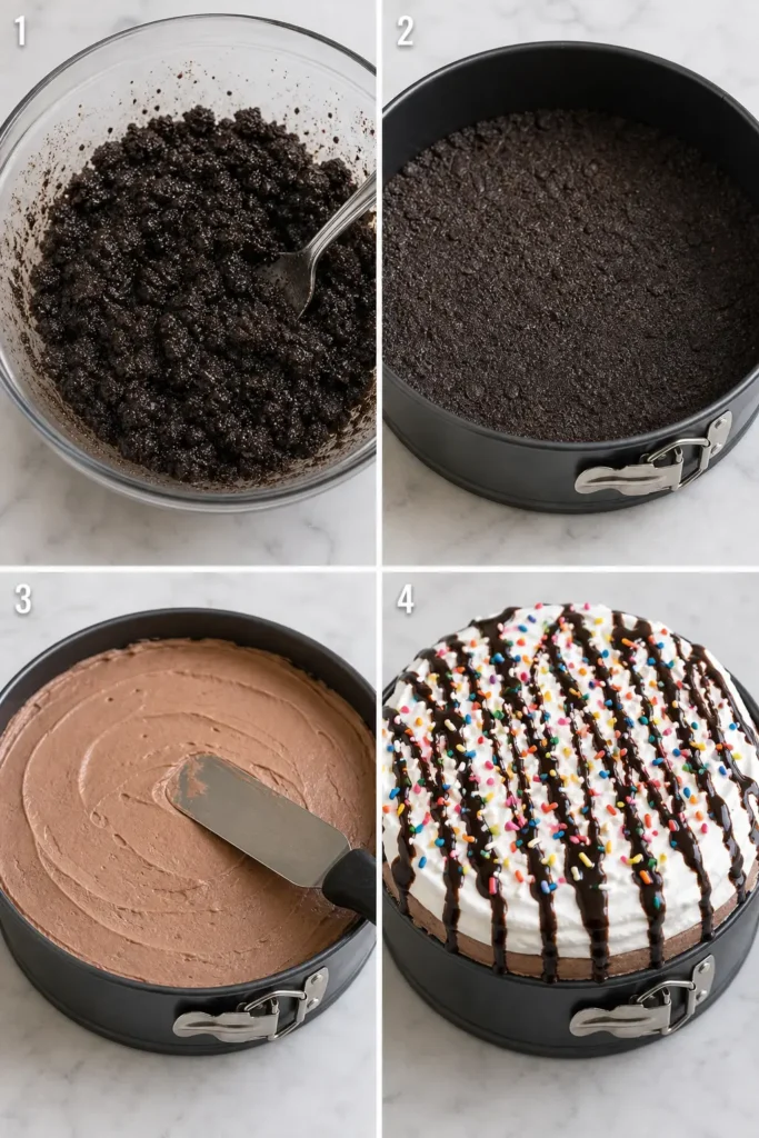 Ice Cream Cake Recipe for Easy Celebrations 5 Ice Cream Cake step by step instructions