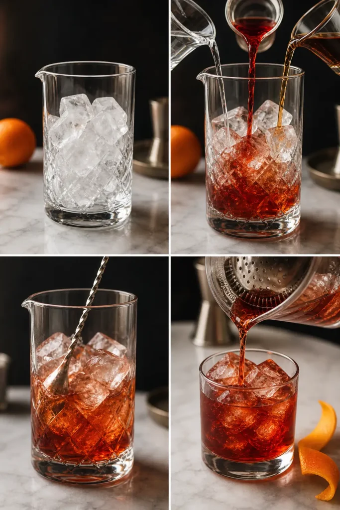 Negroni Recipe: Classic Italian Aperitif 5 Negroni step by step instructions