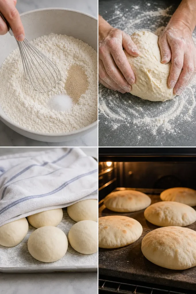 Pita Bread Recipe: Soft Homemade Middle Eastern Pita 5 Pita Bread step by step instructions