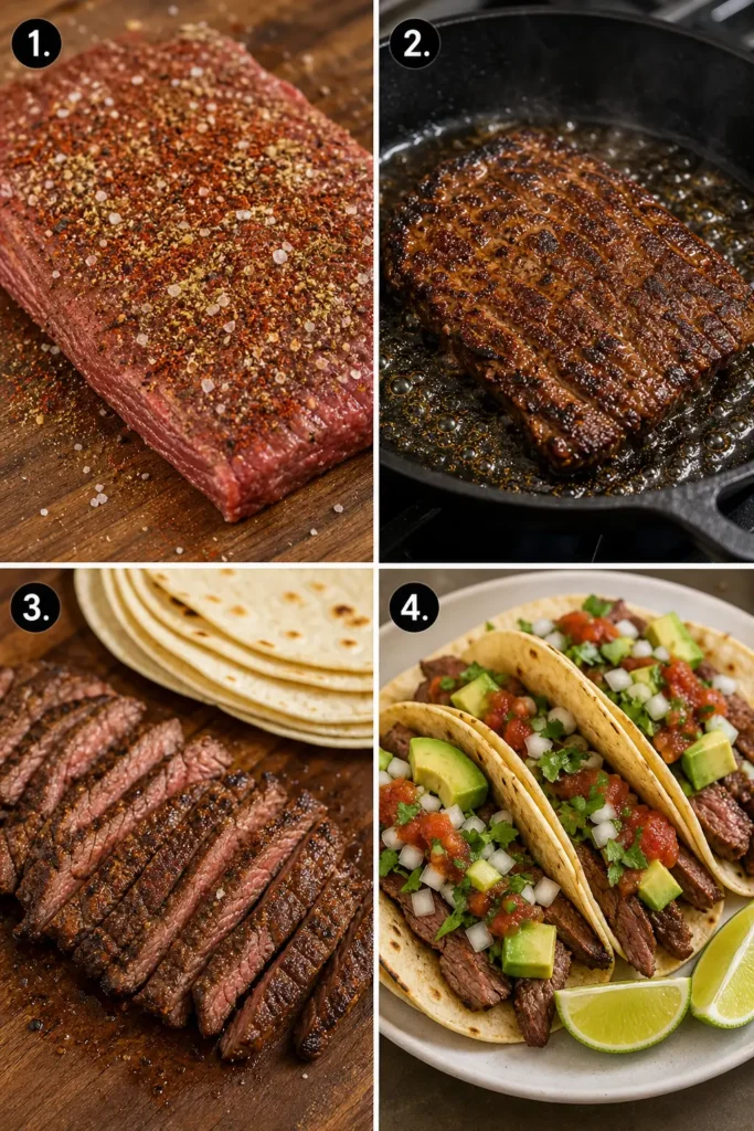 Steak Tacos Recipe: Easy, Juicy Weeknight Dinner 5 Steak Tacos step by step instructions