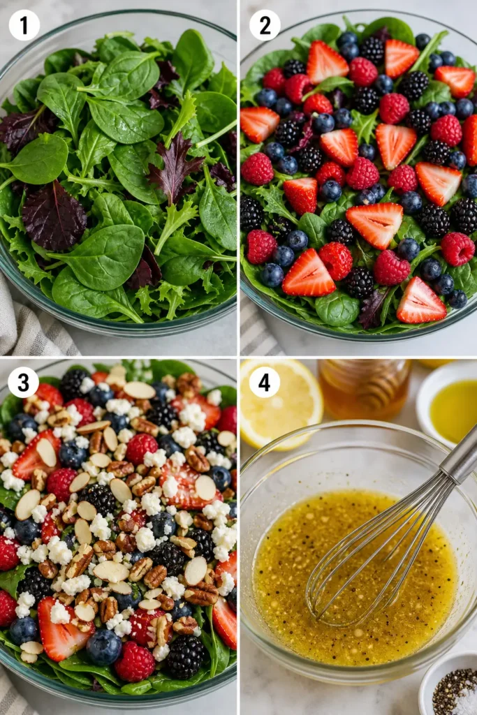 Summer Berry Salad with Honey Dressing 5 Summer Berry Salad with Honey Dressing step by step instructions