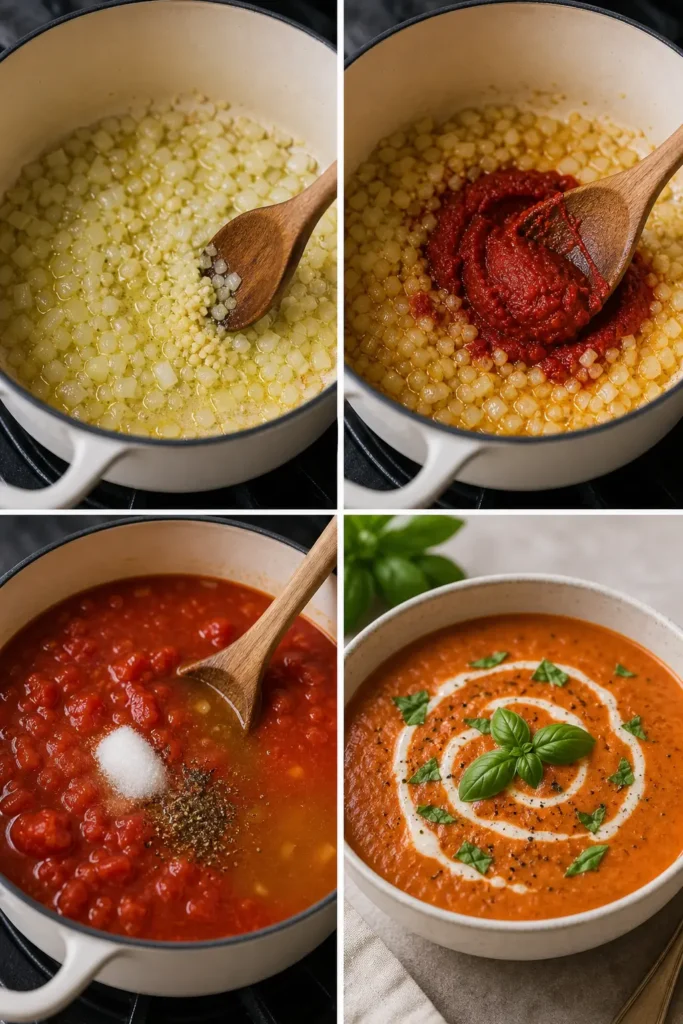 Tomato Basil Soup Recipe: Easy, Smooth, Cozy 5 Tomato Basil Soup step by step instructions